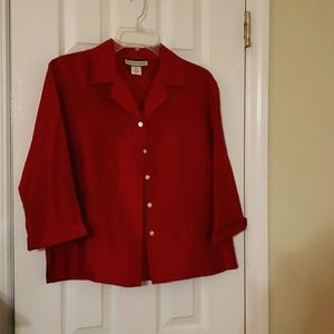 Size medium button up blouse